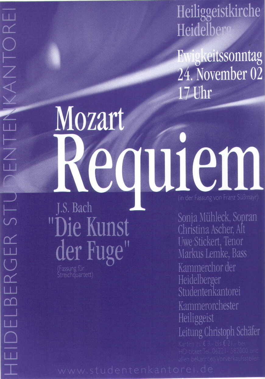 Plakat Mozartrequiem